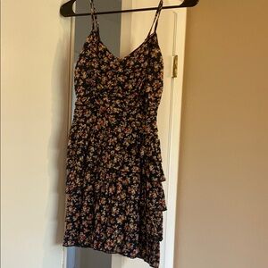 Floral Black Dress